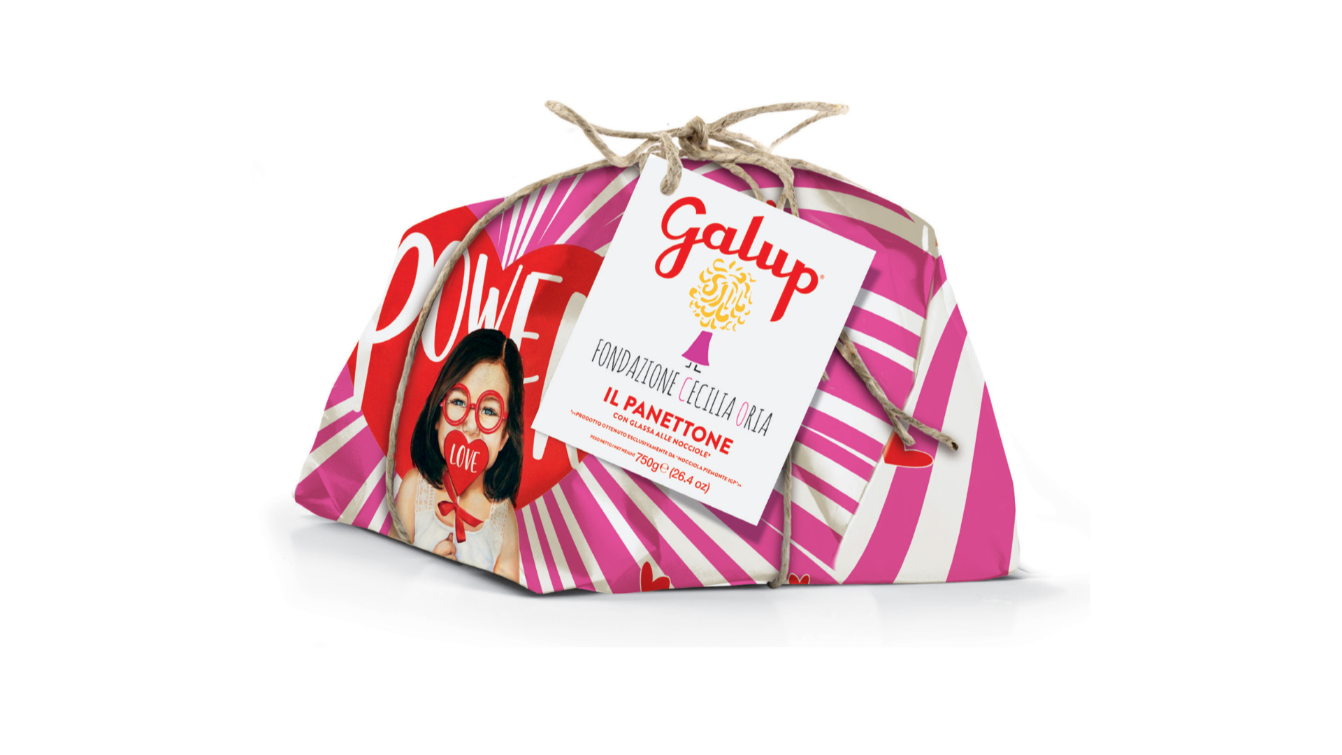 Panettone d'Artista Galup con l'opera di Sabrina Rocca